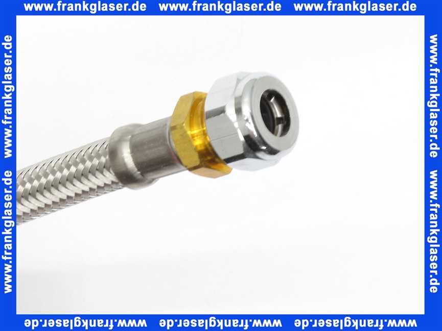 563 Nil Gampper Flexschl. ÜM 3/8 , Verschr. 3/8 x d: 10 mm, L: 300 mm, Verdrehsicherung