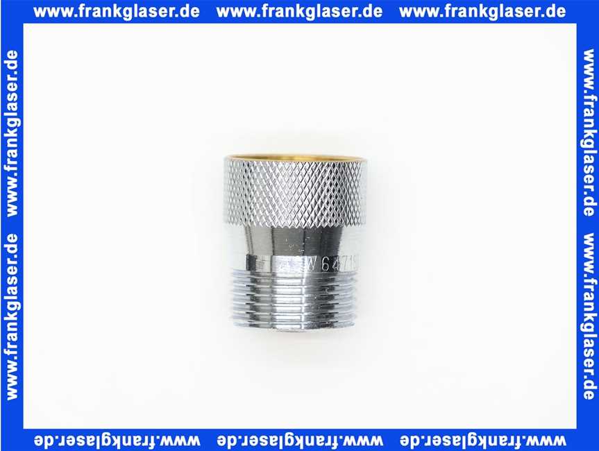 6901 Nil Gampper Schlauchplatzsicherung 3/4 IG x 3/4 AG, verchromt