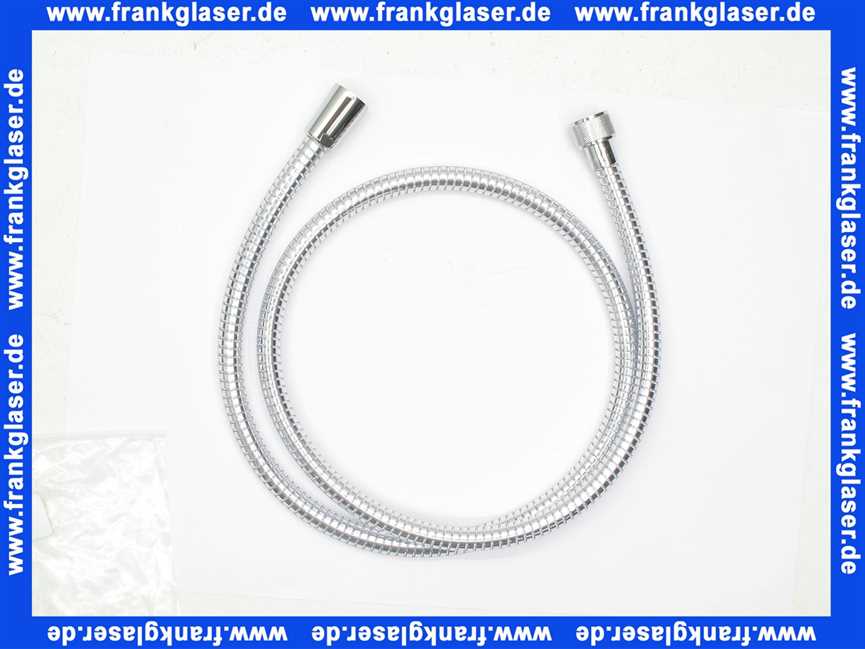 OPS125 Optima Brauseschlauch Optima S 125cm Kunststoff, gerillt, metalleffekt