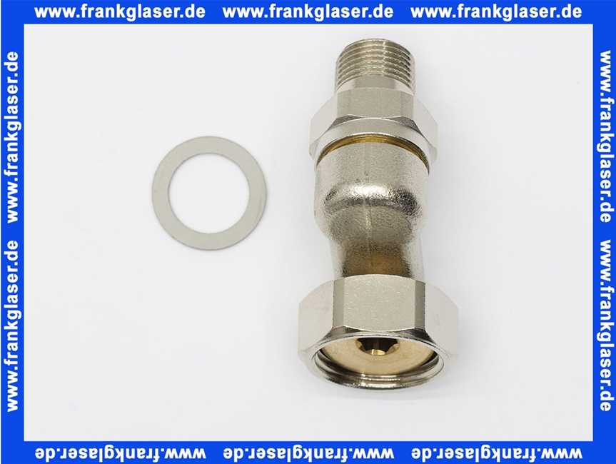 Oventrop S-Anschlussverschraubung DN20, G3/4 AG x G1 ÜM, flachdichtend 1019498