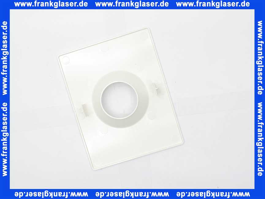 Oventrop Abdeckplatte für Unibox Einzelraumregelung,Bautiefe 110mm, weiß 1022691