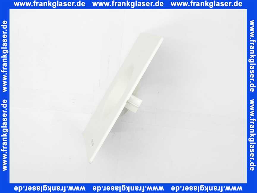 Oventrop Abdeckplatte für Unibox Einzelraumregelung,Bautiefe 110mm, weiß 1022691