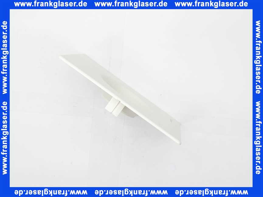 Oventrop Abdeckplatte für Unibox Einzelraumregelung,Bautiefe 110mm, weiß 1022691