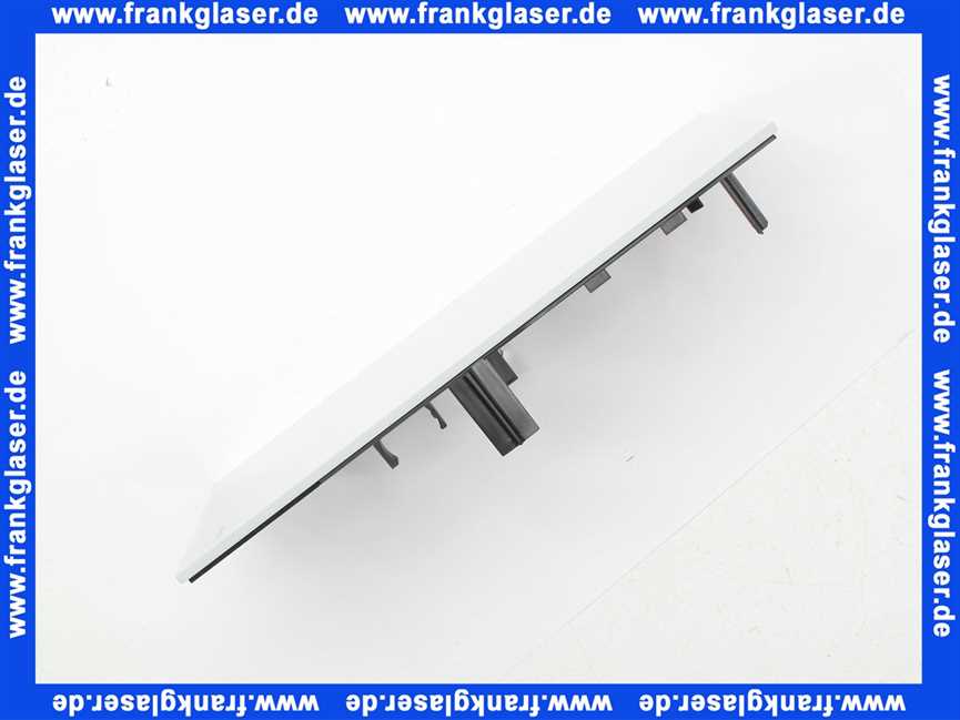 Oventrop Abdeckung geschlossen Echtglas weiß für Montagekanal 1022755