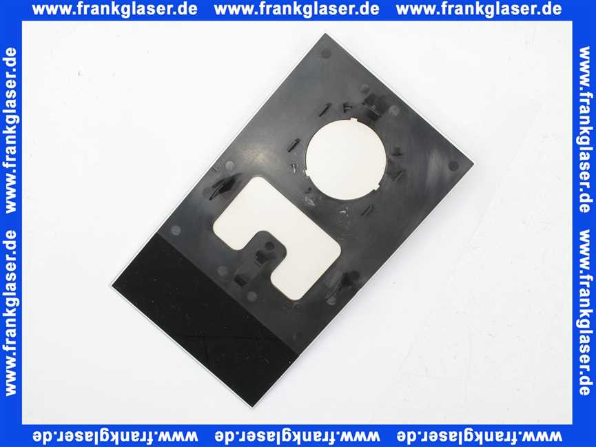 Oventrop Abdeckung geschlossen Echtglas weiß für Montagekanal 1022755