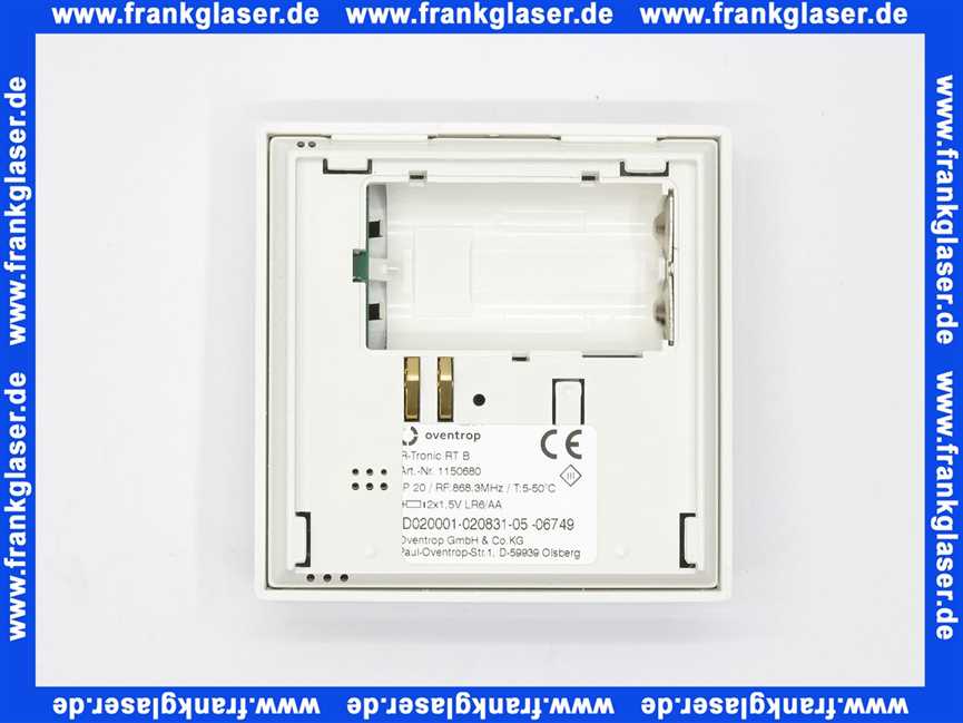 Oventrop Funk-Thermostat R-Tronic RT B batteriebetrieben 1150680