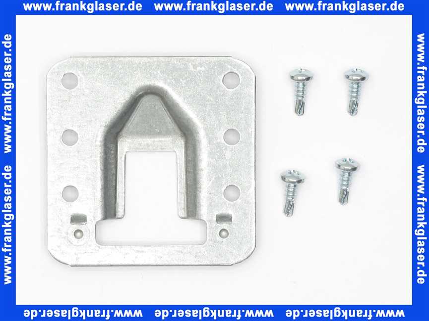 2142992 Oventrop Halterung mit 4 Schrauben