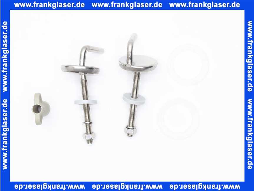 794390200 Pagette Universal-Excenterscharnier Edelstahl für Cosima-Design WC-Sitz