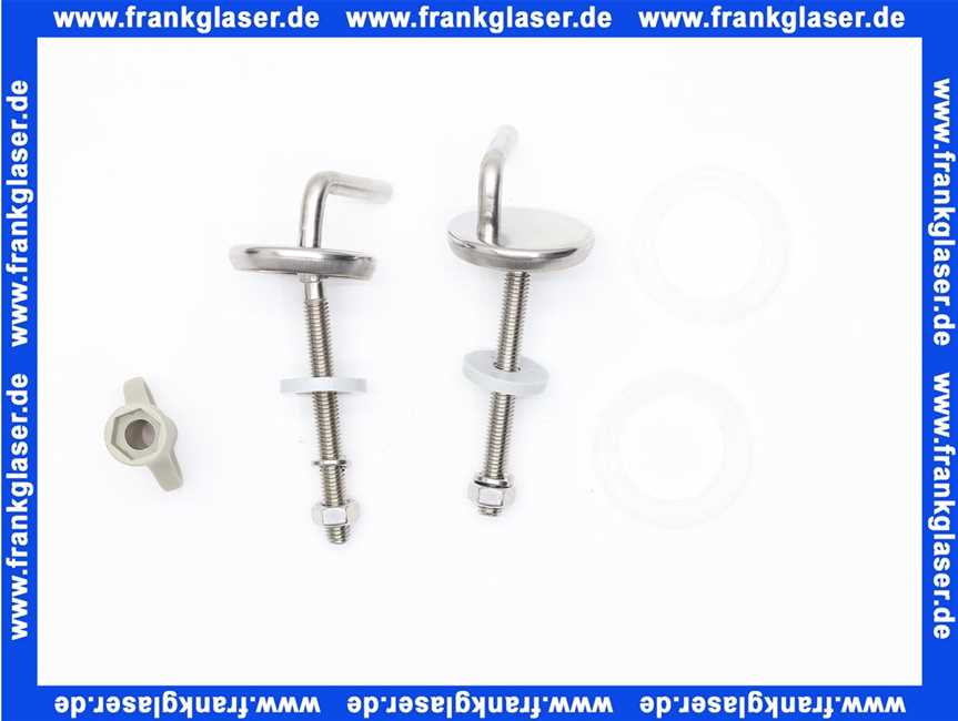 794390200 Pagette Universal-Excenterscharnier Edelstahl für Cosima-Design WC-Sitz