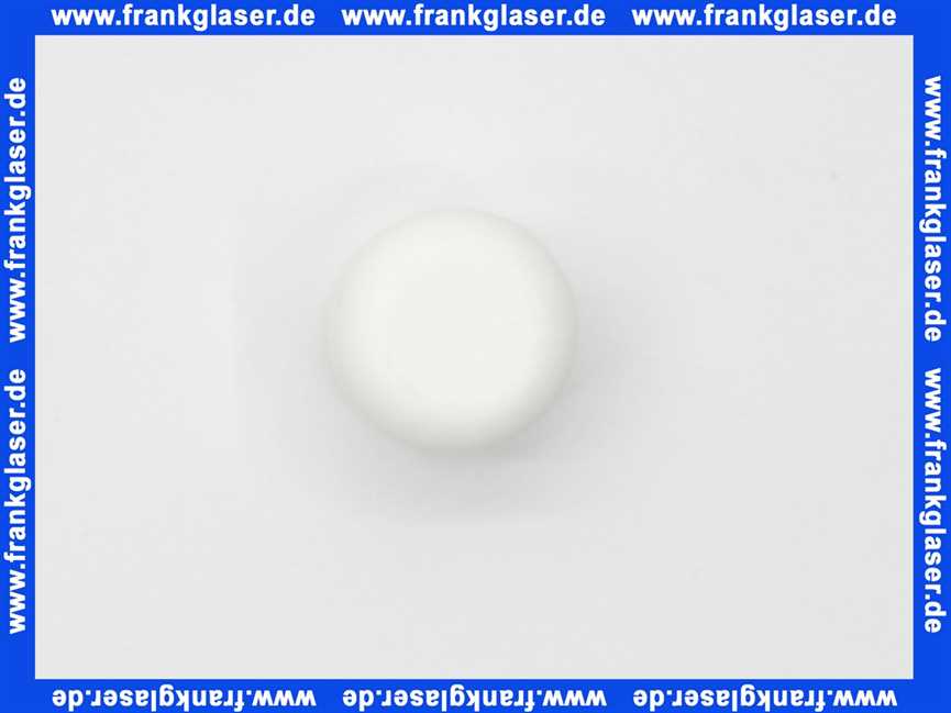 Kappen Gleiter für Rundrohre 20 mm Rohr-Außendurchmesser Polyethylen weiß Gesamthöhe 25 mm