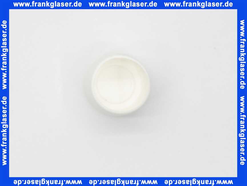 Kappen Gleiter für Rundrohre 20 mm Rohr-Außendurchmesser Polyethylen weiß Gesamthöhe 25 mm