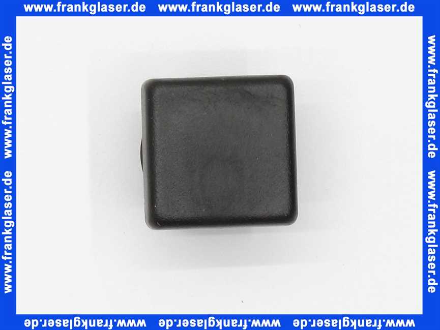Stopfen mit Lamellen für Quadratrohre 20x20 mm Polyethylen schwarz Wandstärke Rohr 1-3 mm Einsteckhöhe 11,5 mm Kopf 5 mm stark