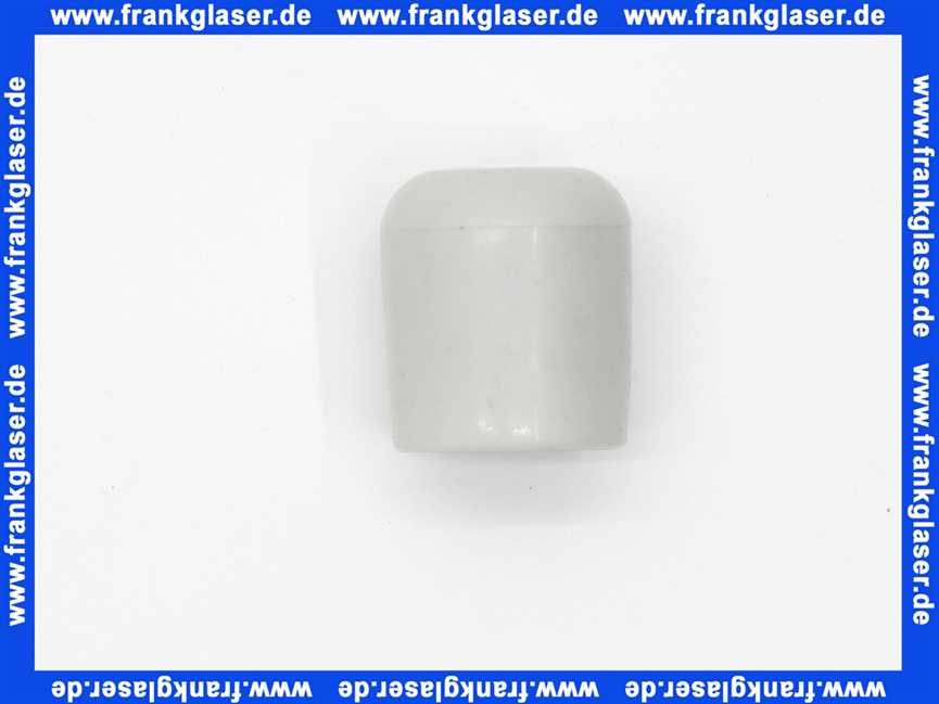 Kappen Gleiter für Rundrohre 22 mm Rohr-Außendurchmesser Polyethylen grau Gesamthöhe 23,5 mm