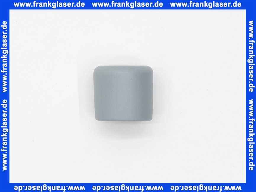 Kappen Gleiter für Rundrohre 24 mm Rohr-Außendurchmesser Polyethylen grau Gesamthöhe 25,5 mm