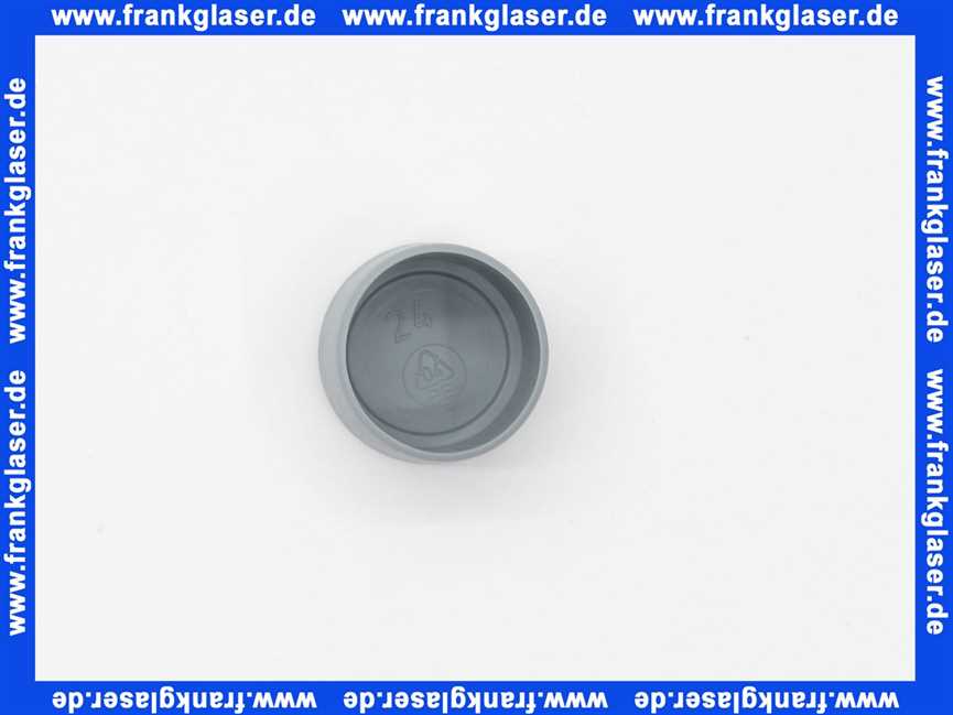 Kappen Gleiter für Rundrohre 24 mm Rohr-Außendurchmesser Polyethylen grau Gesamthöhe 25,5 mm