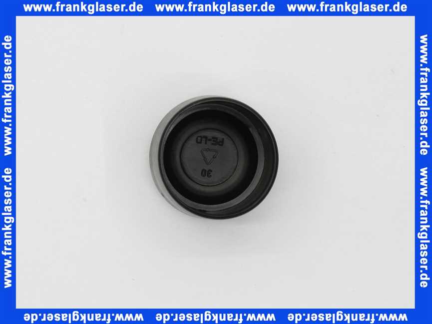 Kappen Gleiter für Rundrohre 30 mm Rohr-Außendurchmesser Polyethylen schwarz Gesamthöhe 25 mm