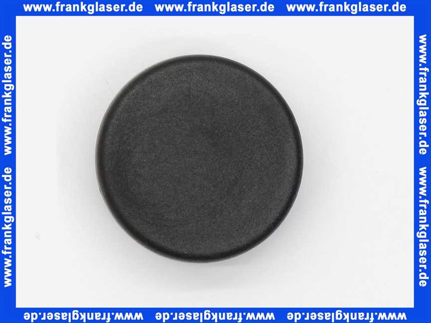 Stopfen mit Lamellen für Rundrohre 35 mm Außendurchmesser Polyethylen schwarz Wandstärke Rohr 1-2 mm Einsteckhöhe 11,5 mm Kopf 5 mm stark