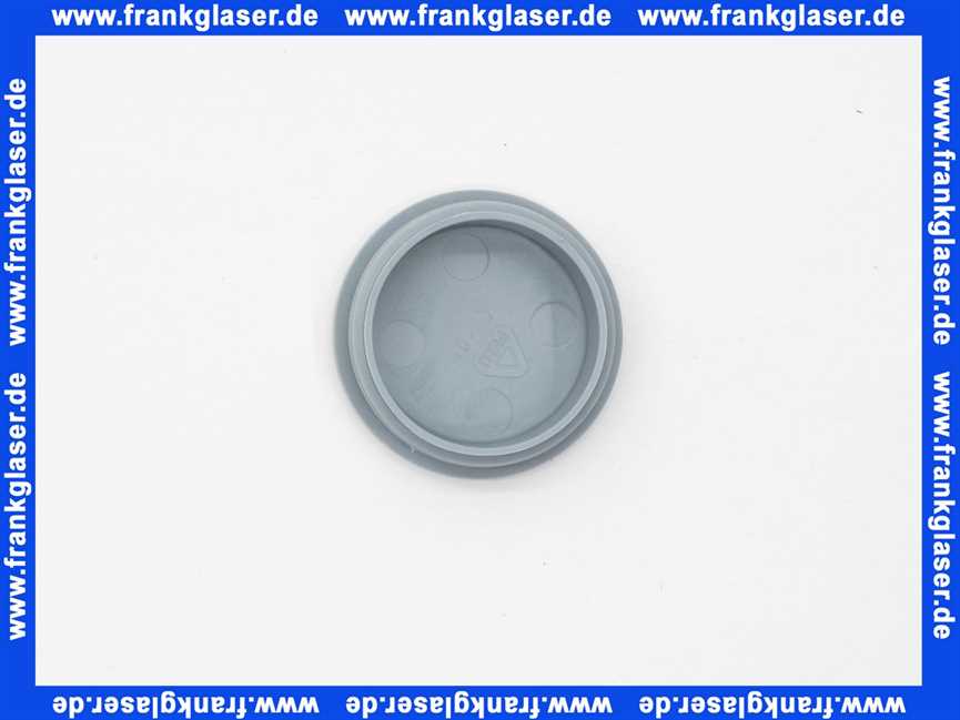 Rohrstopfen mit Lamellen für Rundrohre 48 mm Außendurchmesser Polyethylen grau Wandstärke Rohr 3 mm Einsteckhöhe 13 mm Kopf 5 mm stark