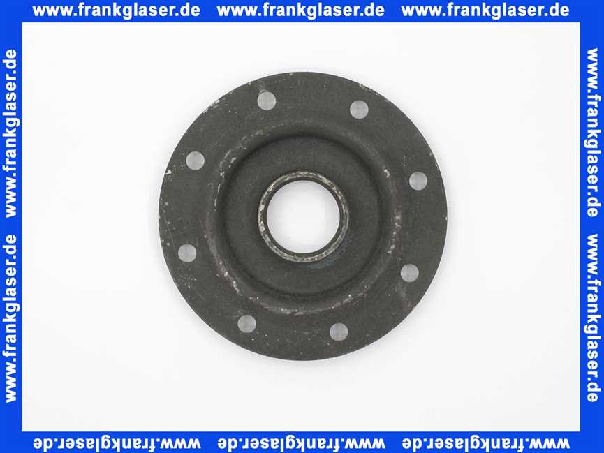 5418300 Reflex Flanschdeckel LK150, email m. Muffe f. EEHR