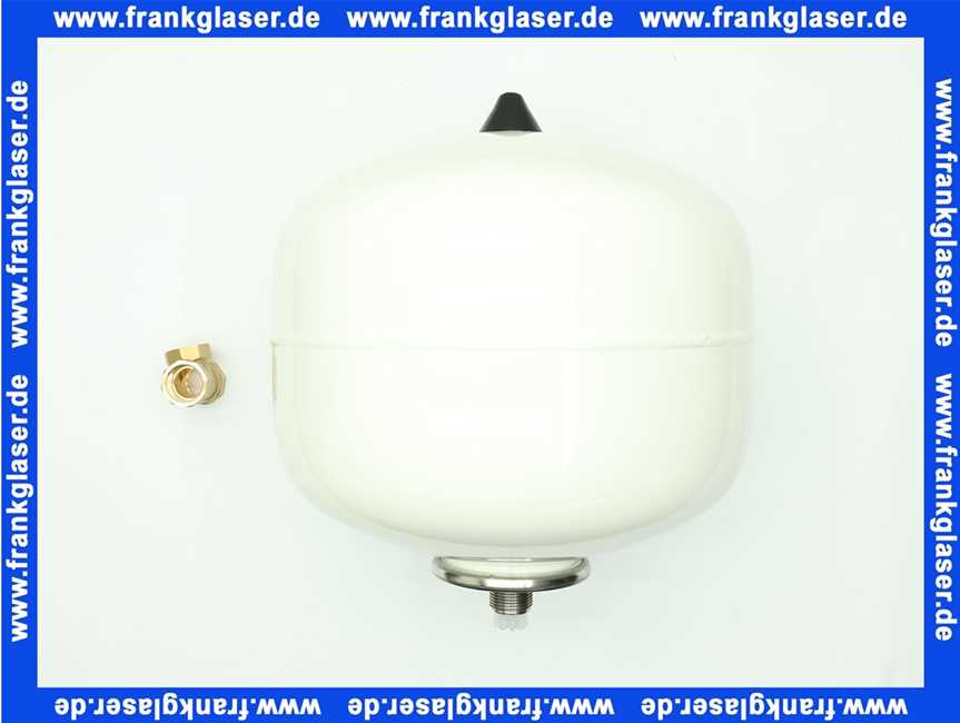 7307800 Reflex Membran-Ausdehnungsgefäß Refix DD, weiß, 10 bar, Vordruck 4 bar, 12 Liter