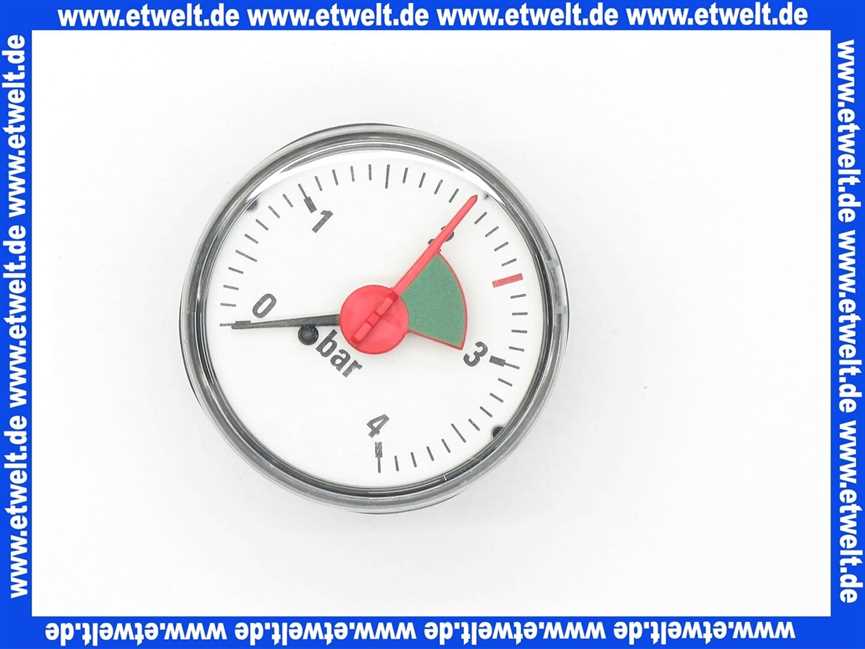 Remeha Manometer D50-4 Bar +Teflonring 0291022
