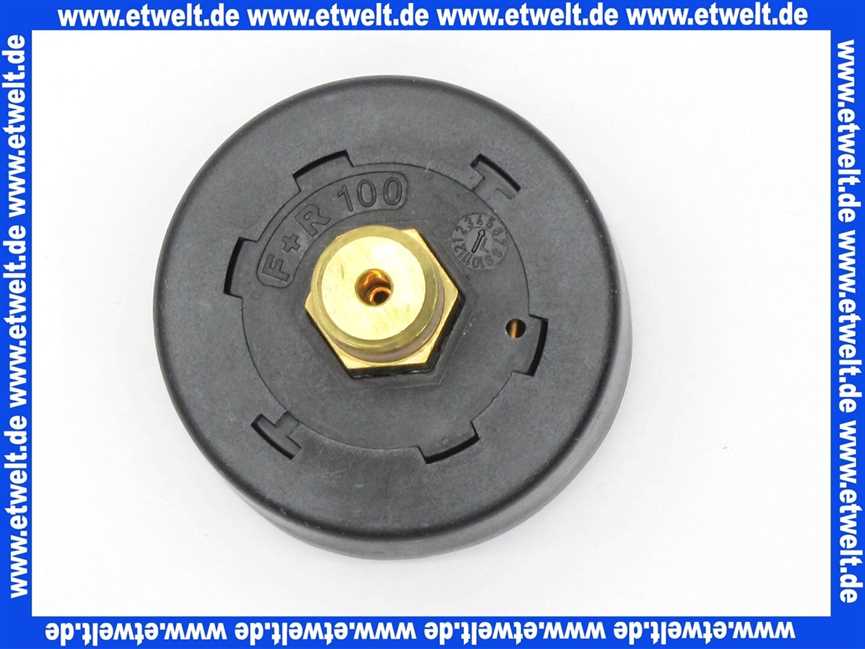 Remeha Manometer D50-4 Bar +Teflonring 0291022