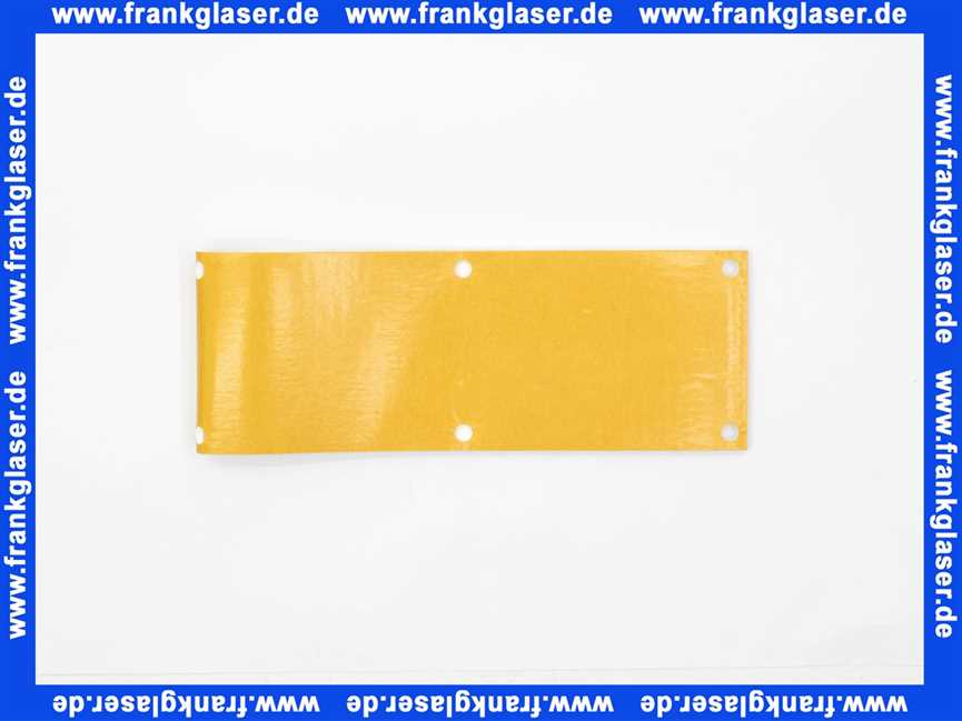 Remeha Dichtung weiss Revision Deckel eckig 300018077