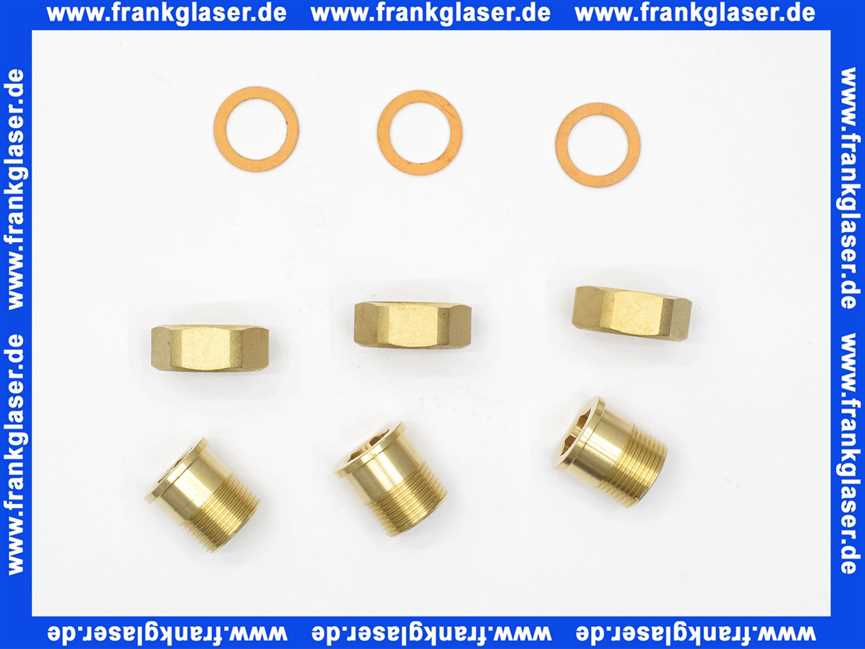 156016 Rotex Verschraubungs-Set 1'' für VTA32 für Anschluss des Verbrühschutzes VTA32