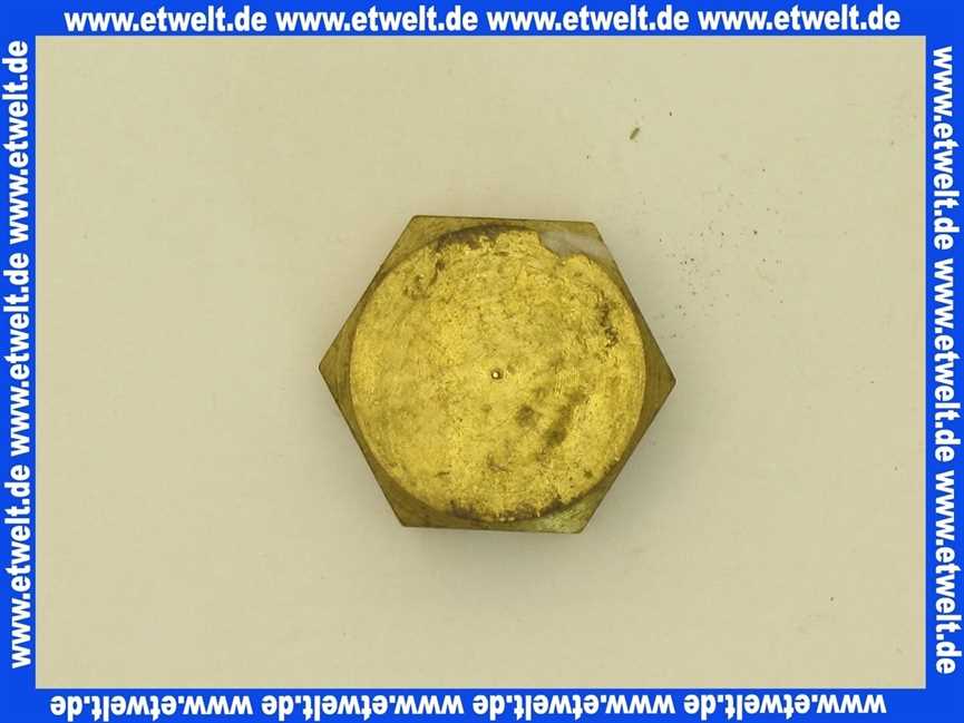 Kappe Rotguss 3/8 Zoll