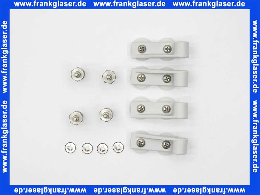 1125001453 Roth Rollenhaltersatz komplett für Falttür Komplettduschen Exklusiv