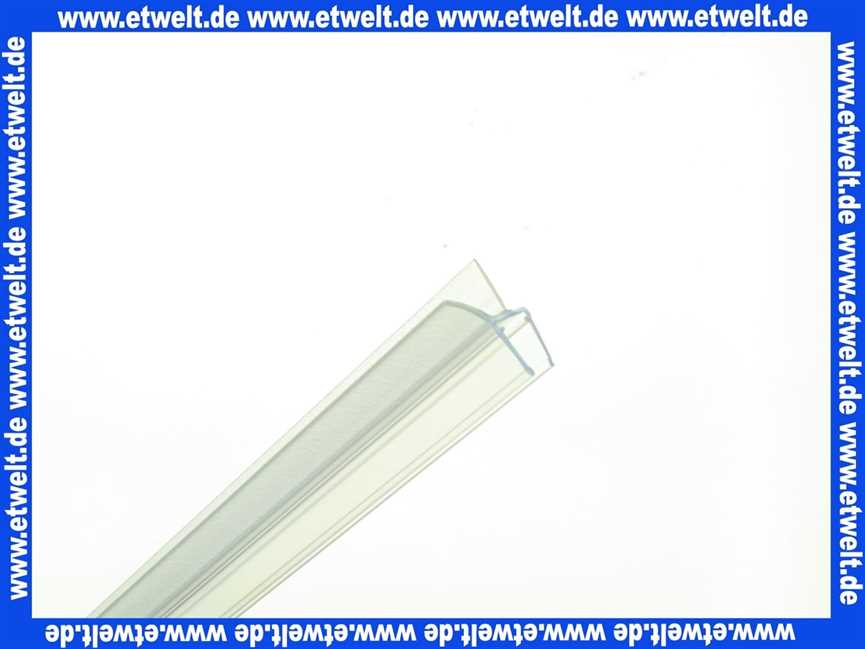 1150003632 Roth Ersatzteil Glasduschen Laguna2 Wannendichtung Länge 1300mm transparent Fünfeck