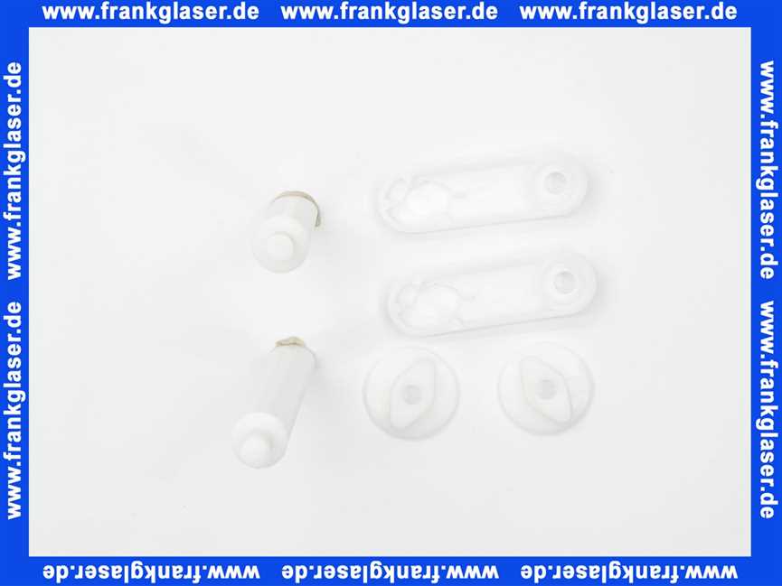 0102000 SANIT Befestigungsset für Betätigungs platten für 2-Mengen-Spülung