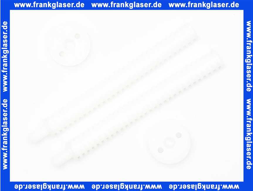 0108400 SANIT Schnellspann-Befestigungsbolzen mit Mutter (2 Stück) zu Spülkasten