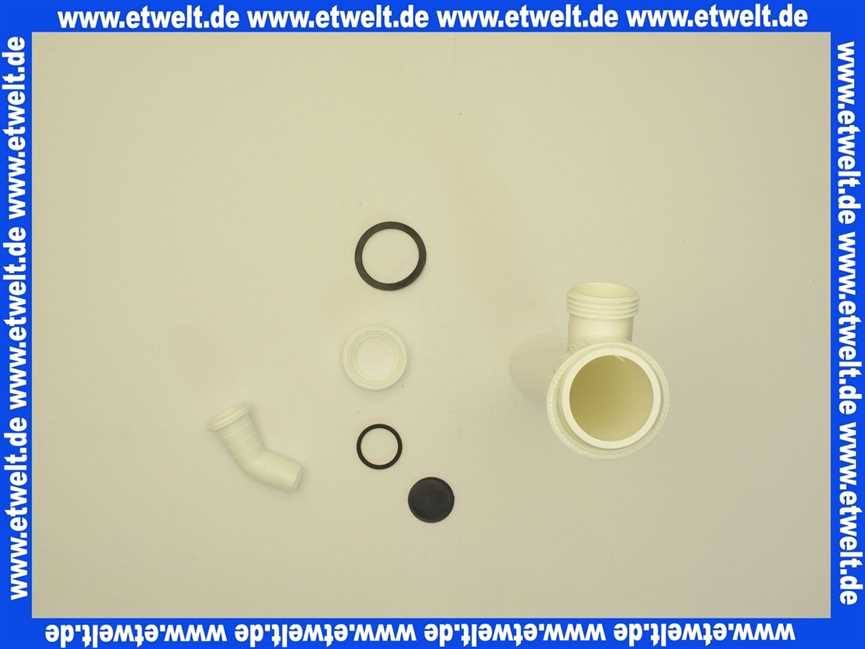 0140500 SANIT Anschlussrohr mit Geräte anschluss, G 1 1/2 x 250 x 40 mm