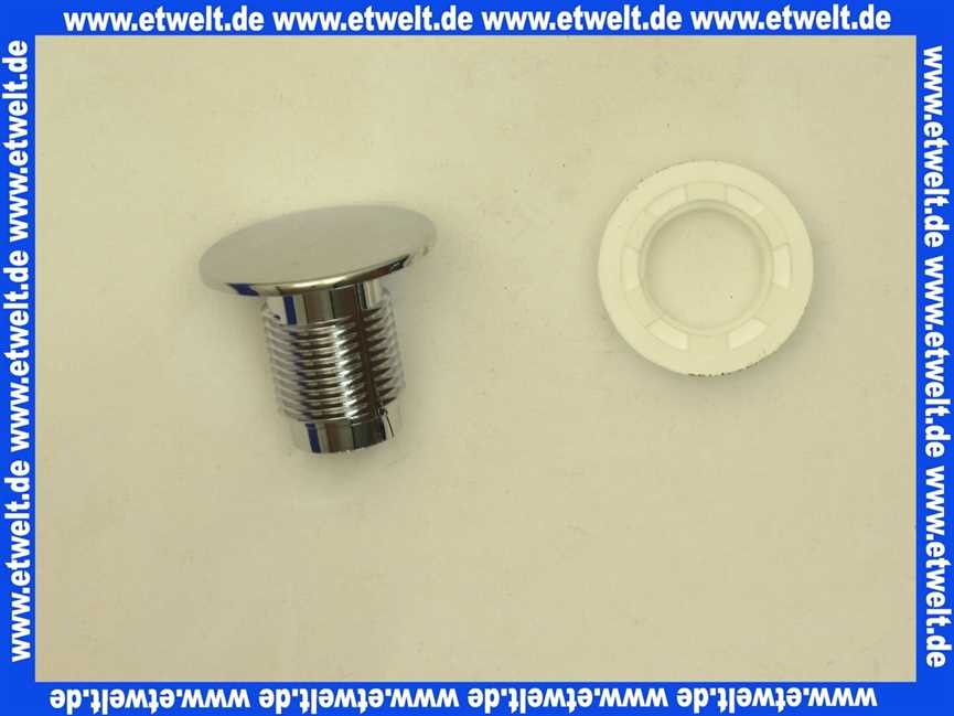 0154181 SANIT Hahnlochstopfen Stopfen für Keramik Spülkästen, chrom