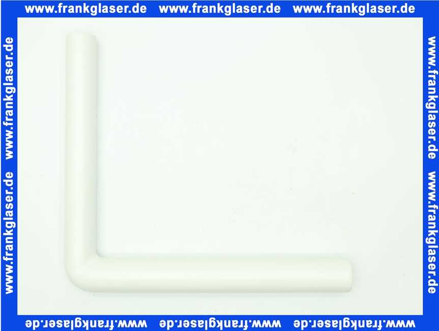 0217301 SANIT Spülrohrbogen verlängerte Ausführung (h) 390 x (l) 350mm, d:50 x 44, alpin-weiß für AP Spülkästen
