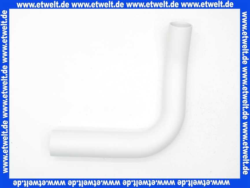 Sanit Spülbogen d:50x44 rechts versetzt 80mm weiß 02180010000