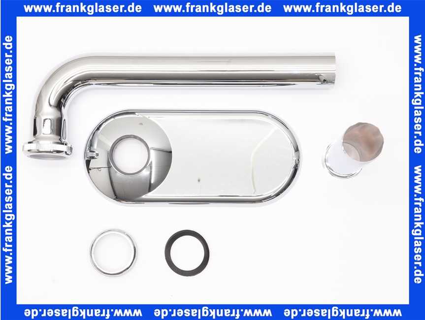 0306900 SANIT Anschlussbogen G 1 1/4 x 32 x 250 MS-verchromt