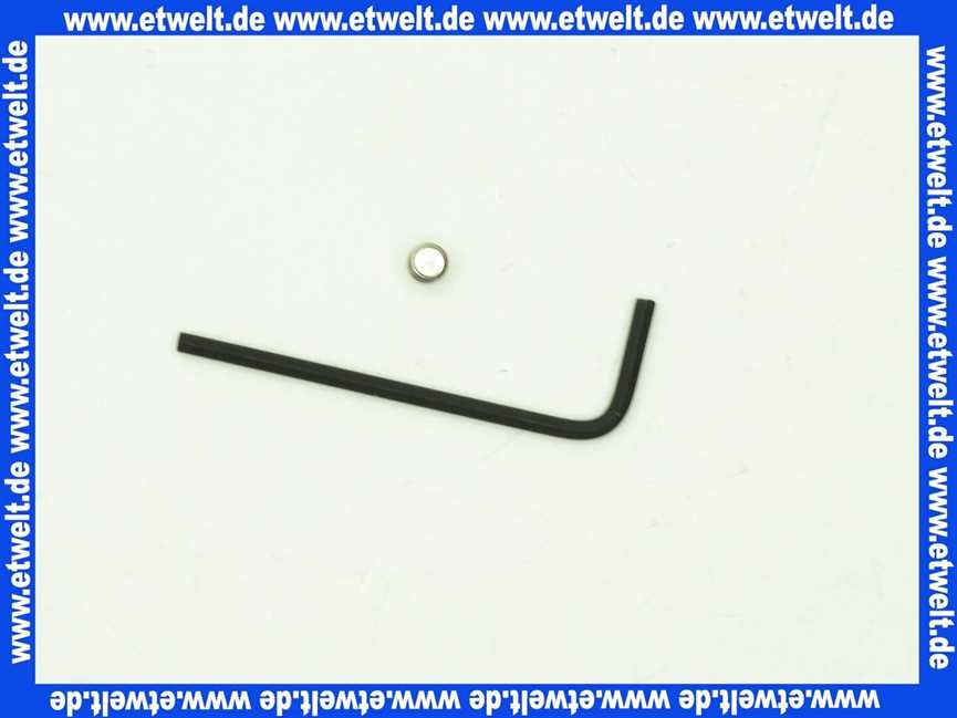 0310400 SANIT Sicherungsschraube und Schlüssel f Betätigungsplatten Designlinie S 700