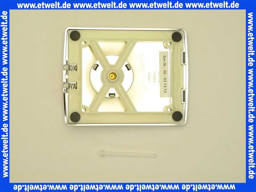 Sanit Abdeckung Urinal- Betätigungsplatte Kunststoff chr/mchr 03106280000