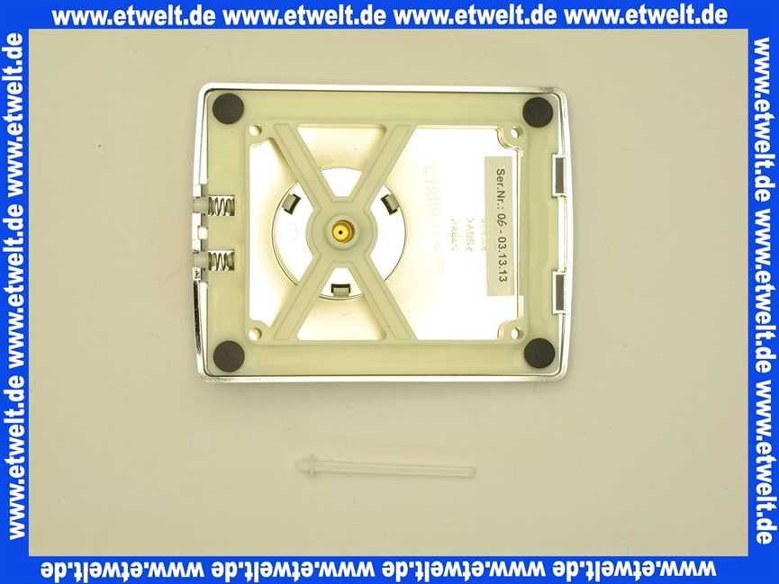 0310628 SANIT Urinal-Abdeckplatte mit Montage rahmen, chrom/seidenmatt