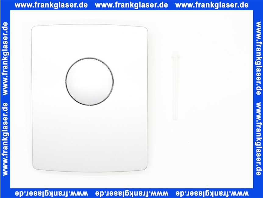 Sanit Abdeckung Urinal- Betätigungsplatte mattchrom Kunststoff 03106930000