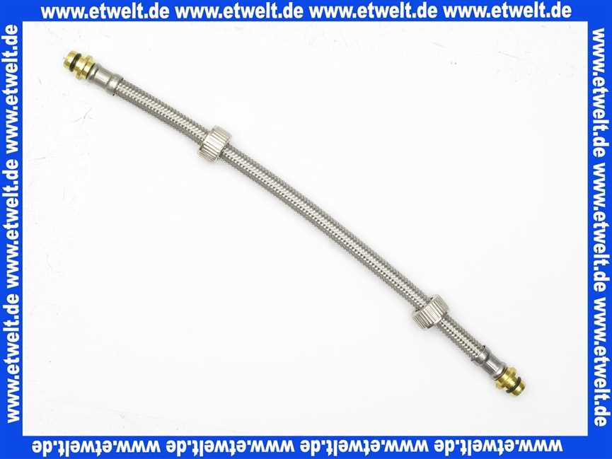 05266000000 SANIT Flexibler Anschlussschlauch mit Überwurfmuttern G 3/8