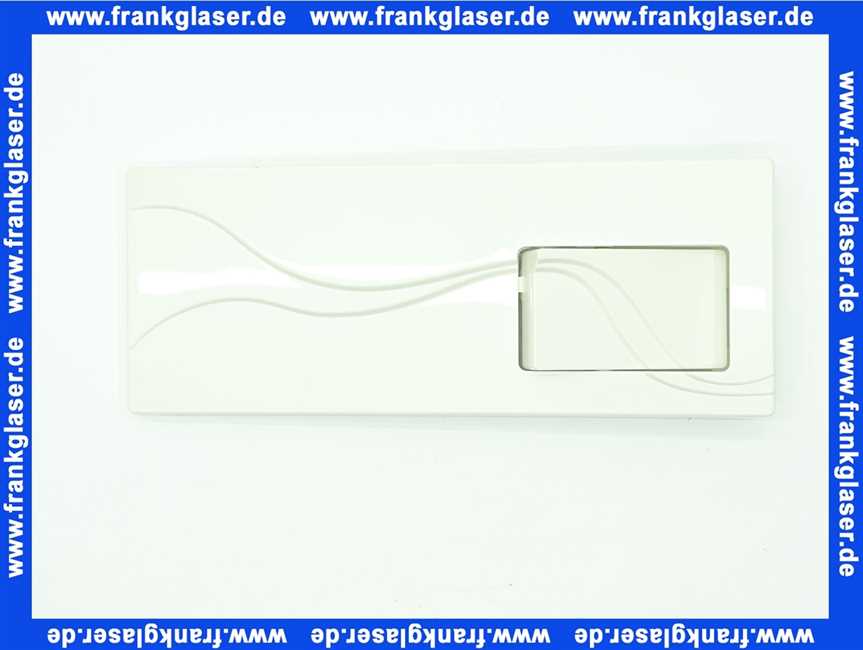 16005010000 Sanit Betaetigungsplatte weiss