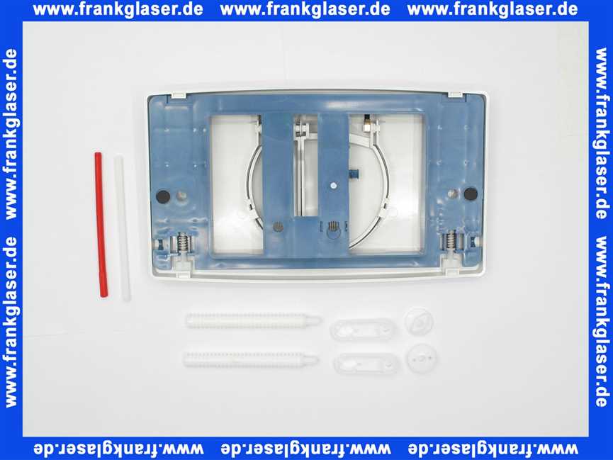 16018010000 Sanit Abdeckplatte Drückerplatte weiss für 2-Mengen-Spülung 3-6/9l mit Betätigung von vorn