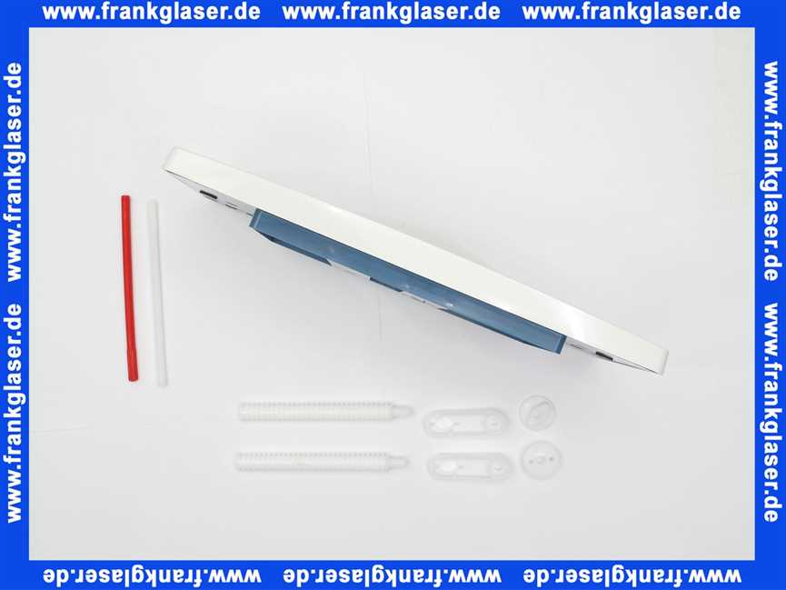 16018010000 Sanit Abdeckplatte Drückerplatte weiss für 2-Mengen-Spülung 3-6/9l mit Betätigung von vorn