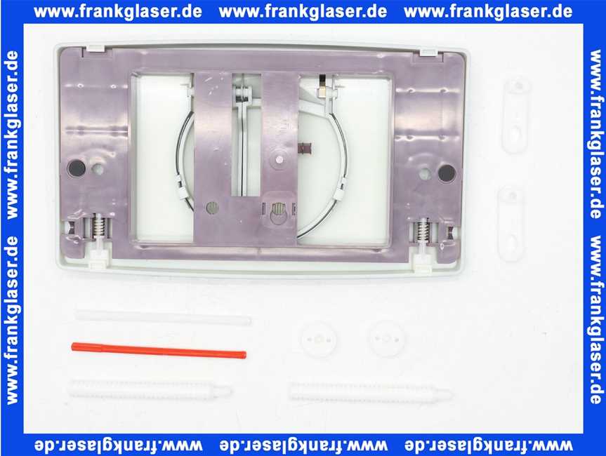 1601893 SANIT Betätigungsplatte L für 2-Mengenspülung, seidenmatt