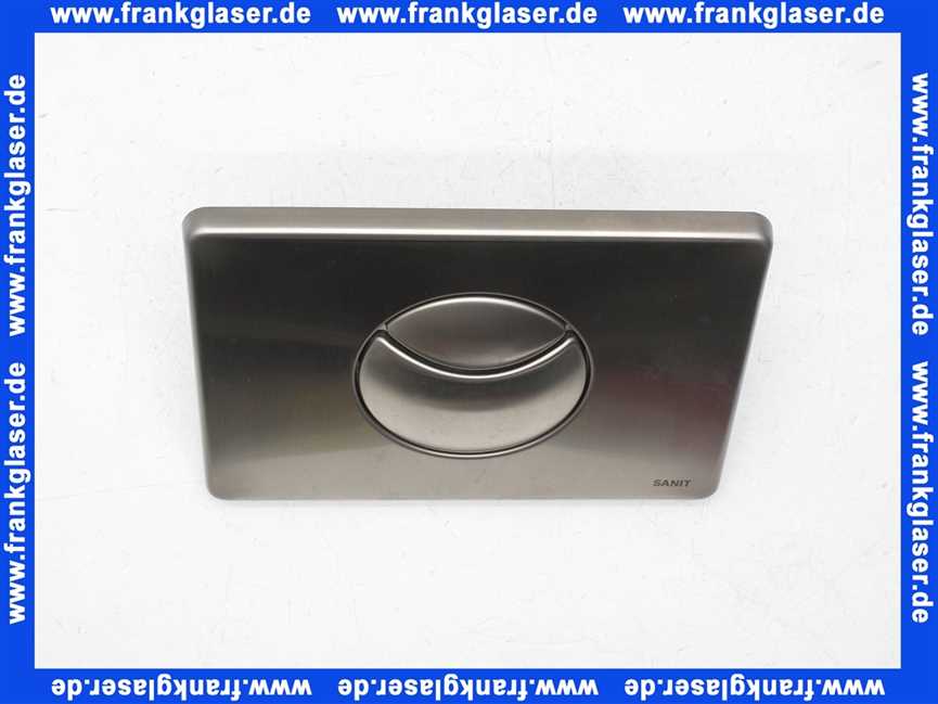 1670300S000 SANIT Betätigungsplatte S703, Edelstahl mit Sicherungsschraube