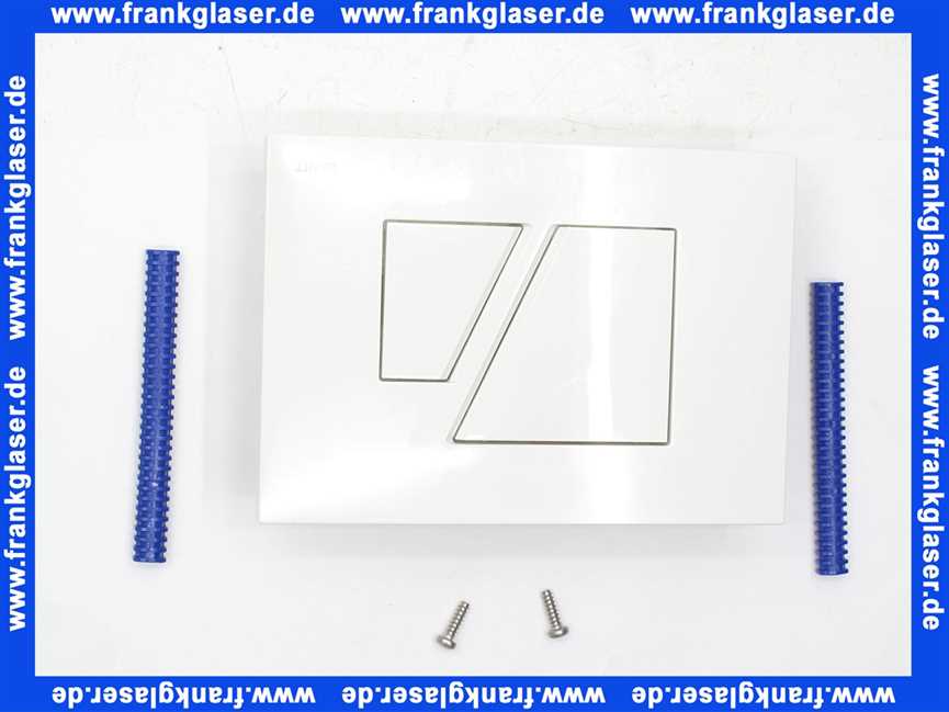 Sanit Betätigungsplatte S707 weiß 16707010000