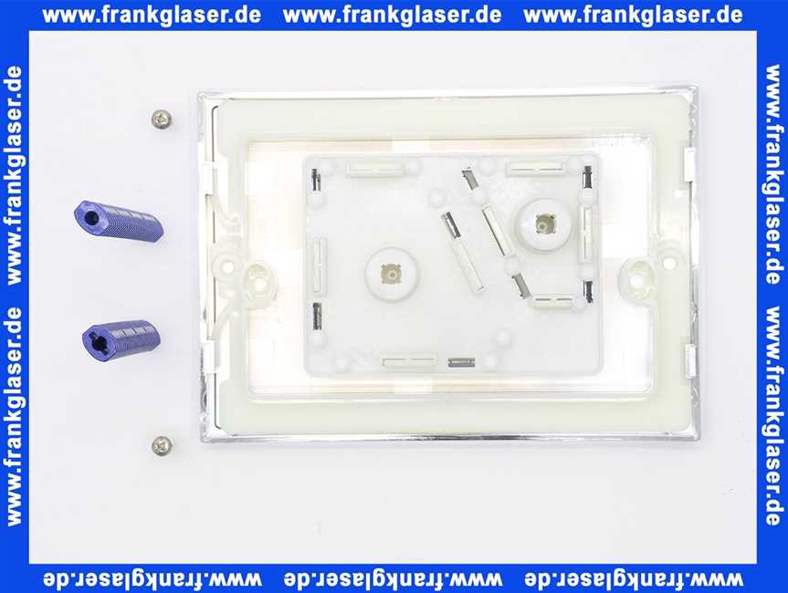 Sanit Betätigungsplatte S707 chrom 16707810000